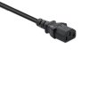 Qoltec Kabel zasilający do UPS | IEC C13/C14 | 3x1.0mm2 | 1.5m
